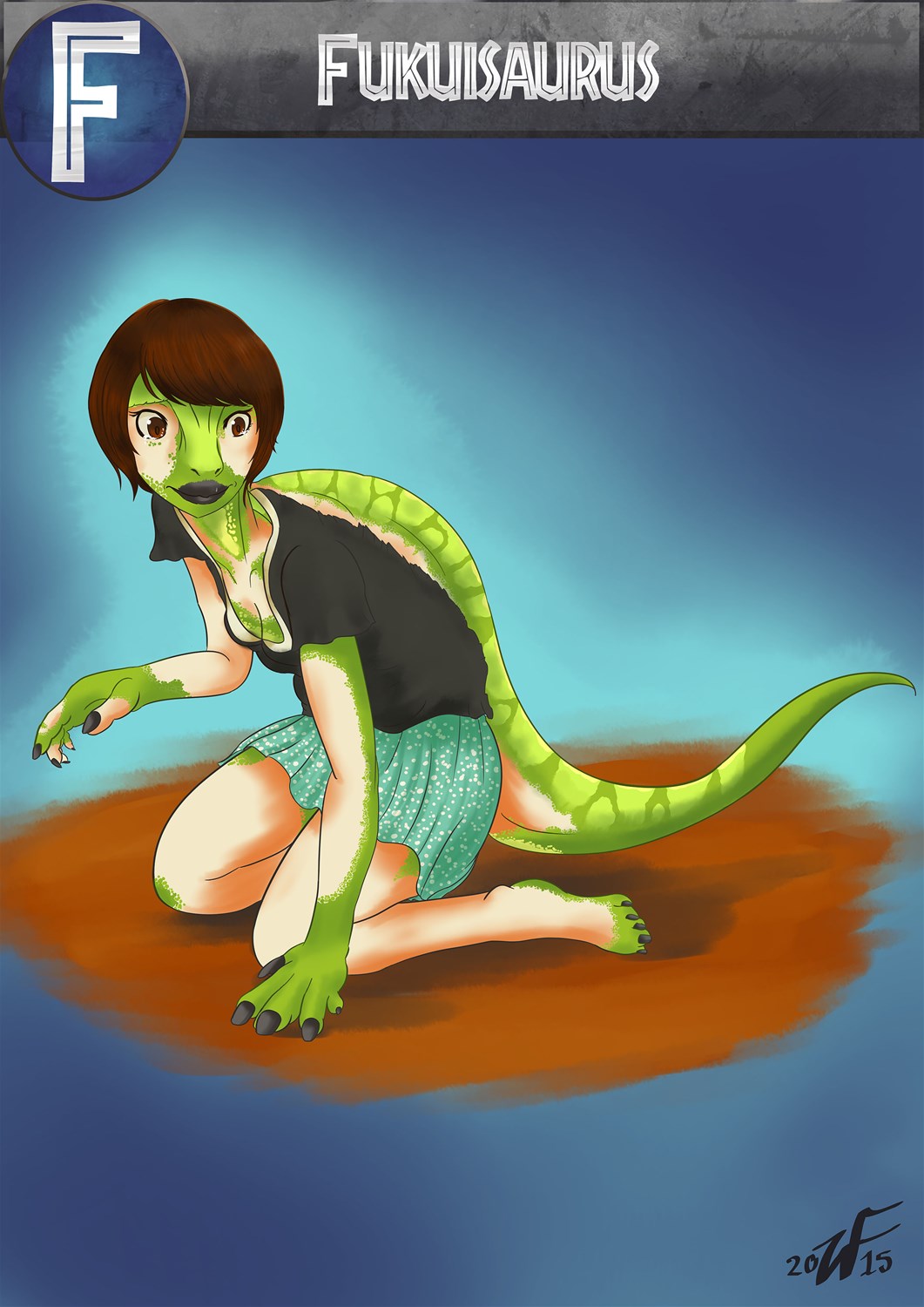 F is for Fukuisaurus by Witchfiend