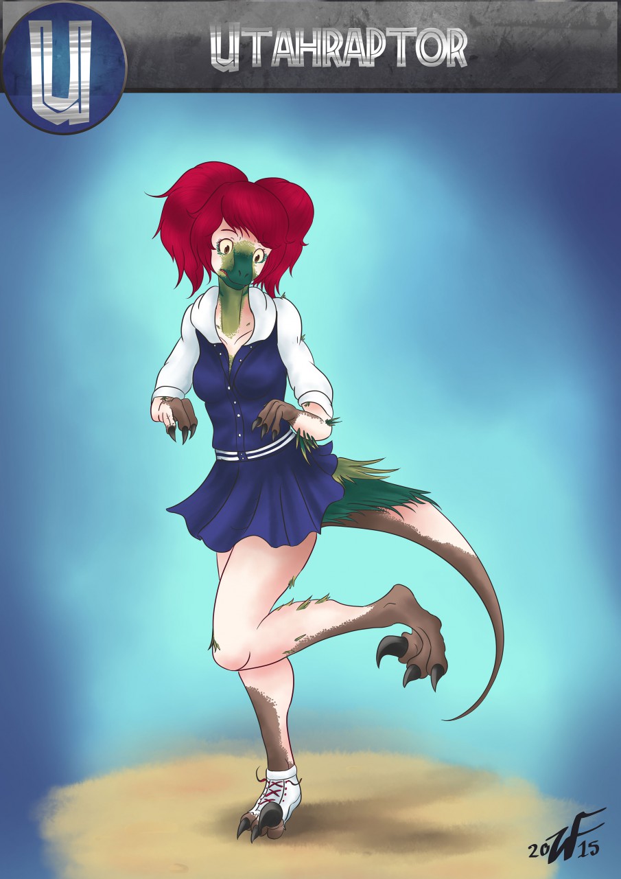 U is for Utahraptor by Witchfiend