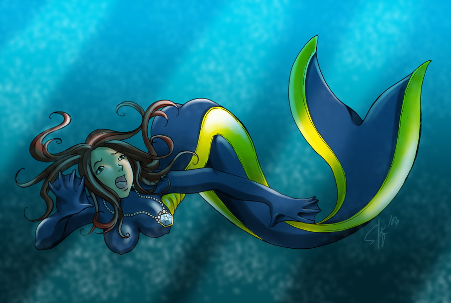 divesuit mermaid by Yapi
