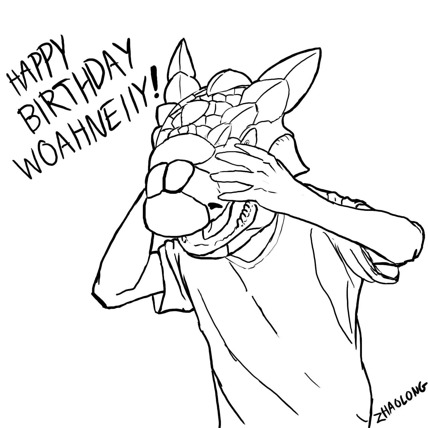Woahnelly Birthday Ankylosaurus (Dinosaur TF) by Zhaolong