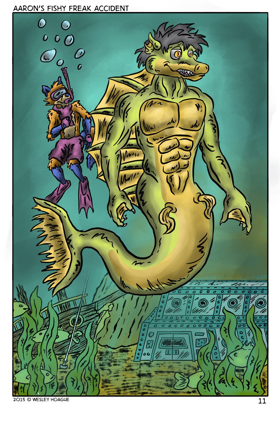 Aaron's Fishy Freak Accident by Antiquity-Varmint