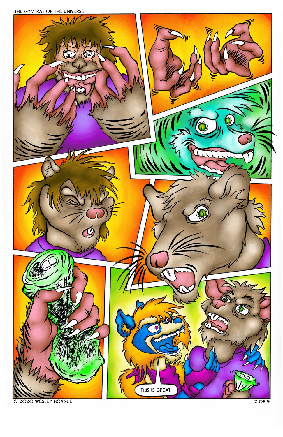 The Gym Rat of the Universe (colored Version) by Antiquity-Varmint