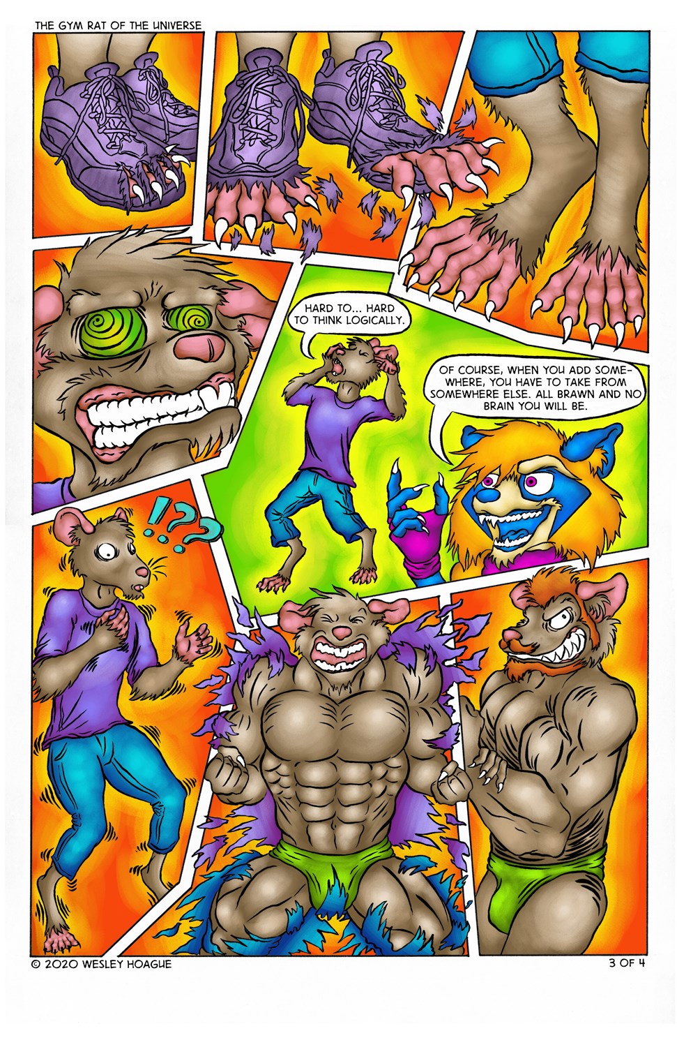The Gym Rat of the Universe (colored Version) by Antiquity-Varmint