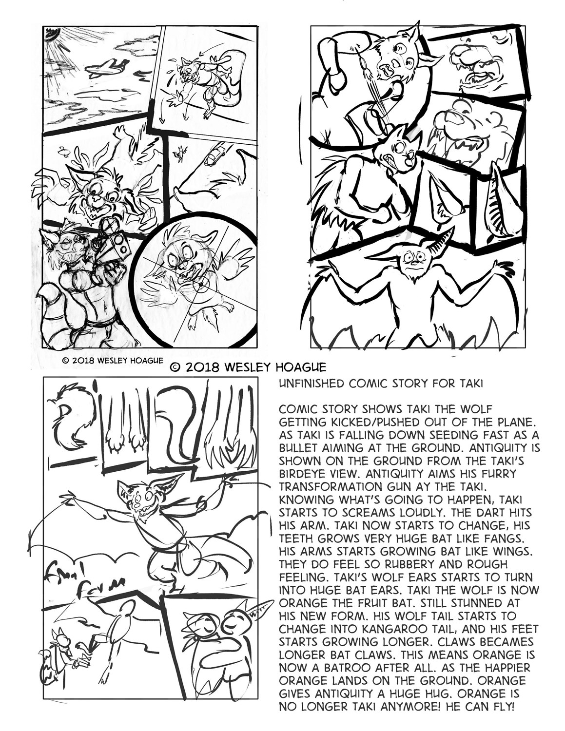 Unfinished comic story for Taki/Orange by Antiquity-Varmint