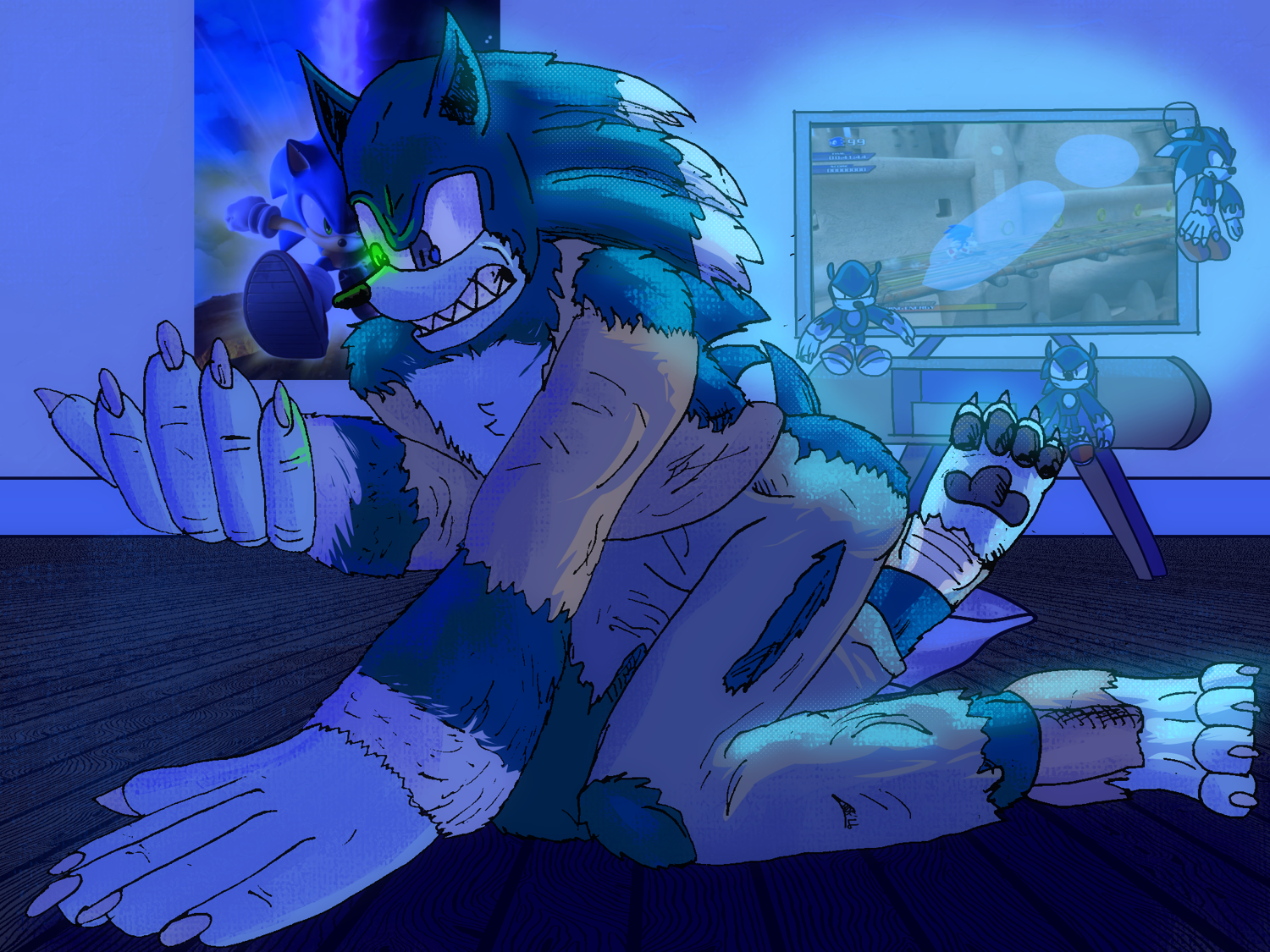 A Casual Obsession (Werehog TF by Briandabluefox 