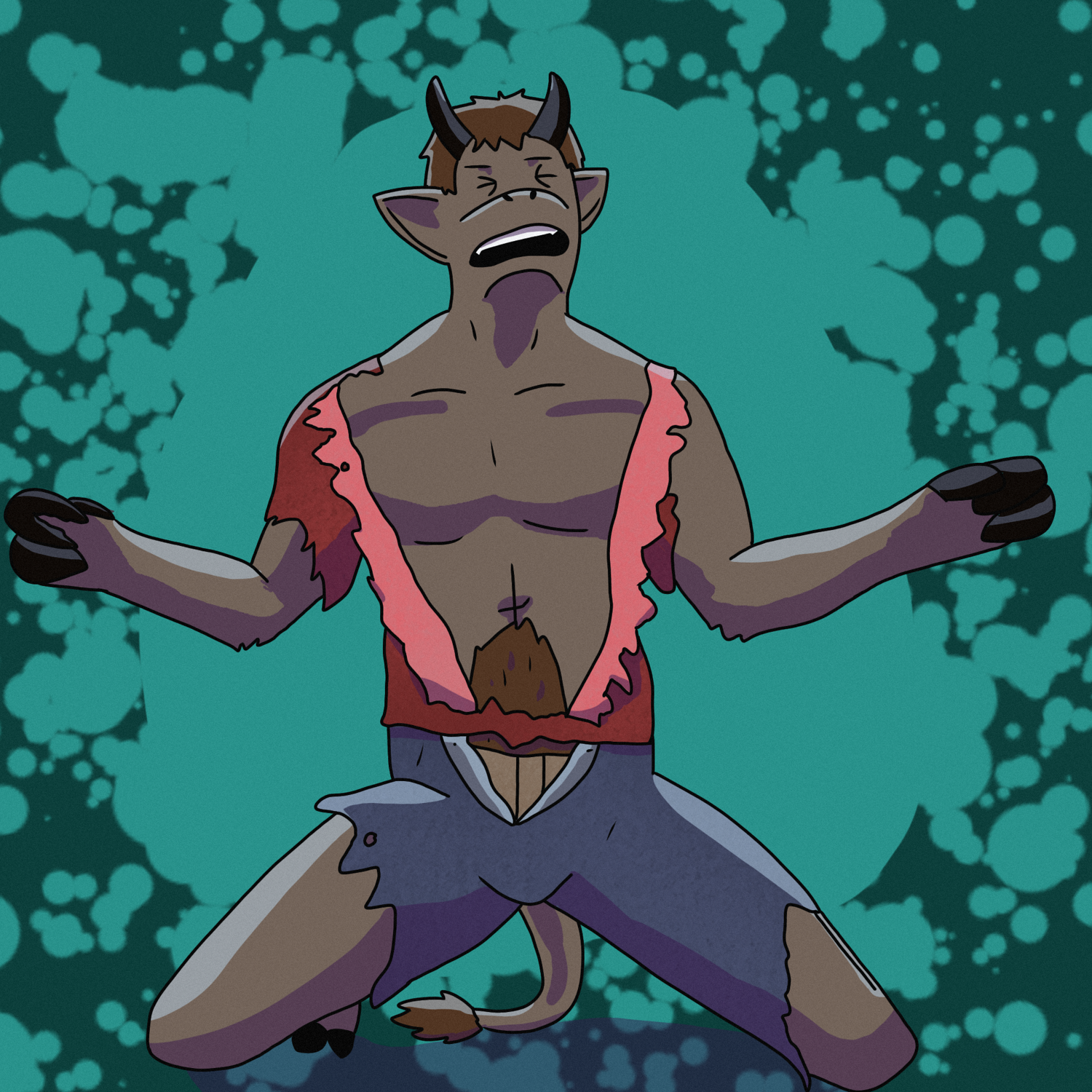 Octransfur 2023 Day 29: Bull by Briandabluefox 