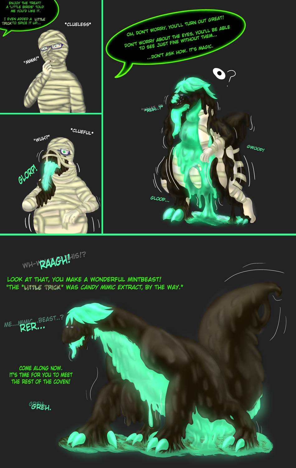 Fafnir's Minty Monsterification by Captainmackerel