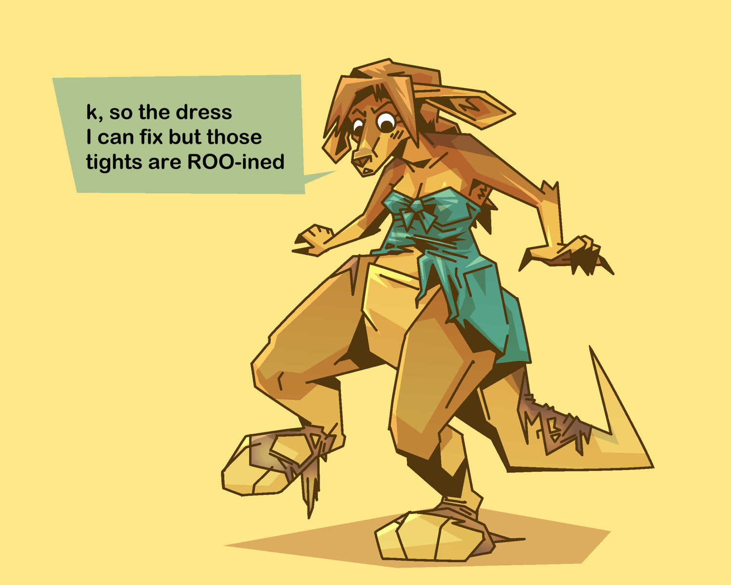 Anthro Kangaroo tf by Croissantdeau
