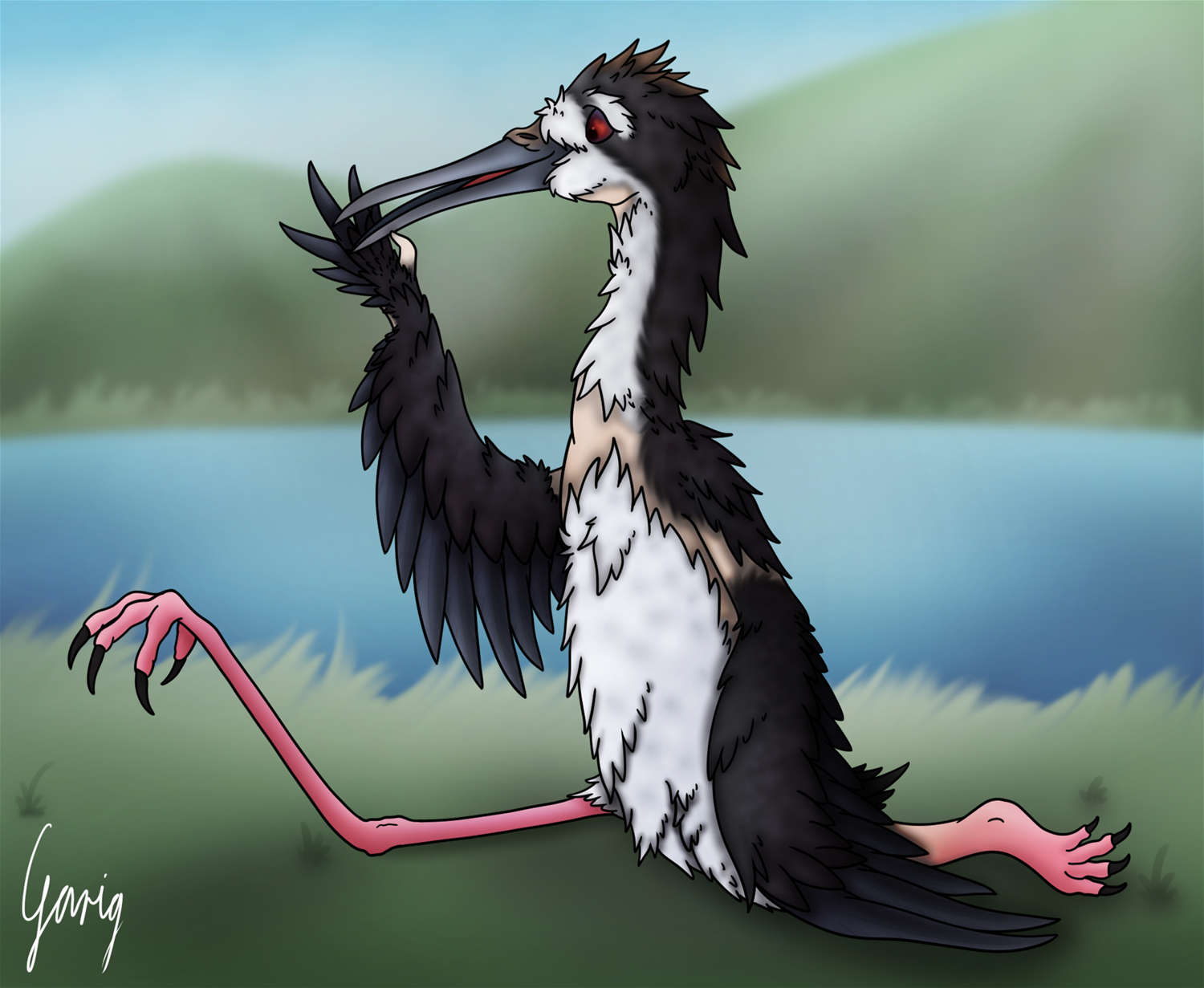 Doing the Stilts, err... Splits! by Garig1510