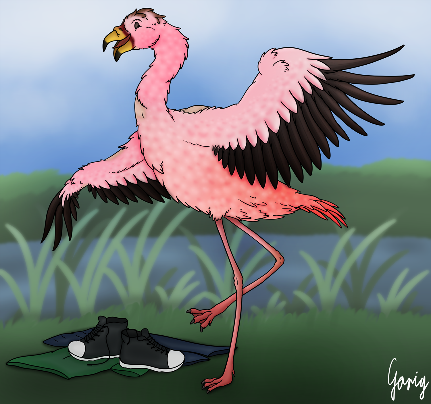 Flamingo Dance! by Garig1510