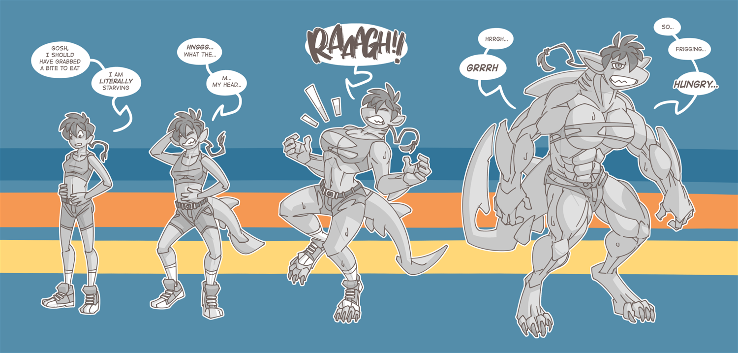 Hungry Wereshark by Hukeng