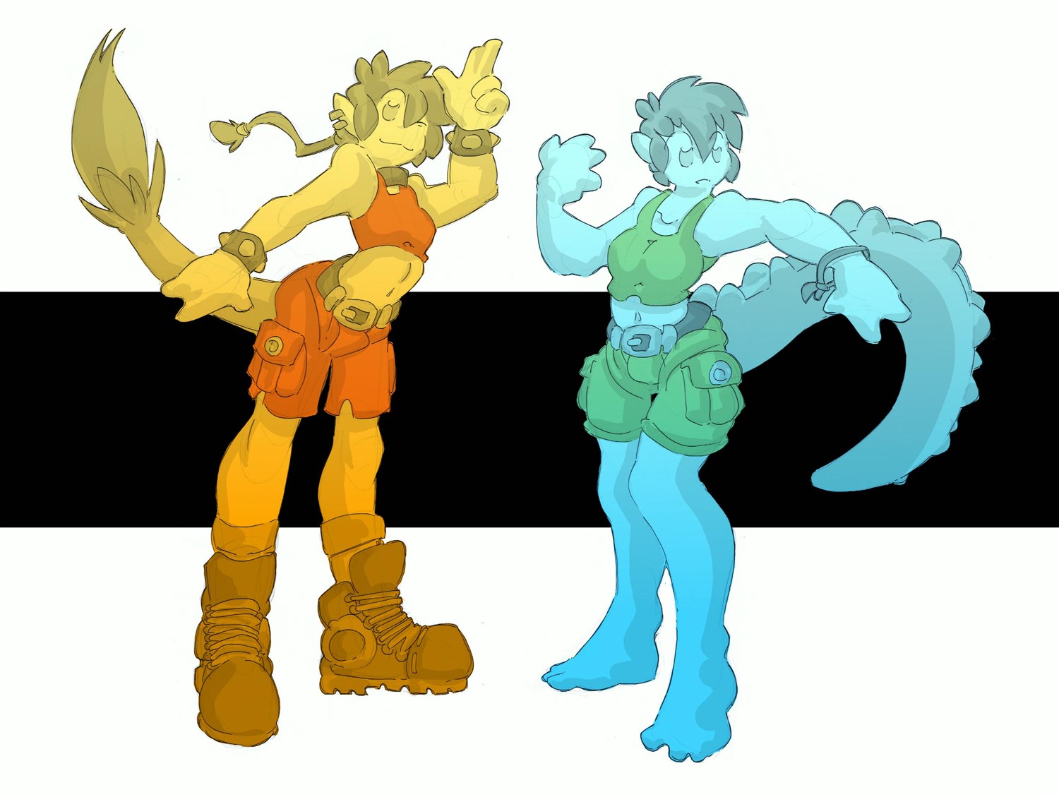 Tail Girls by Hukeng
