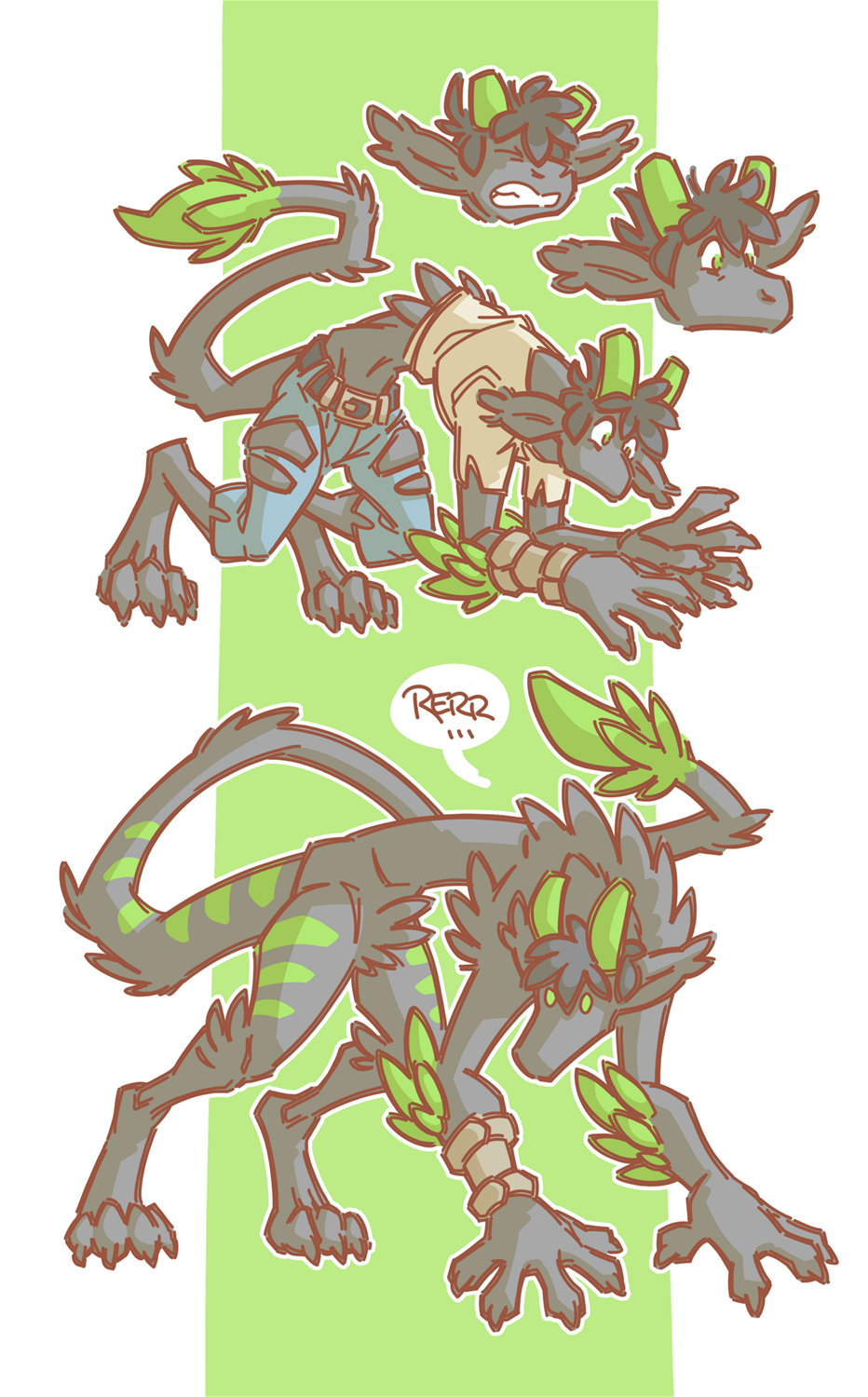 Bright Green Bits by Hukeng
