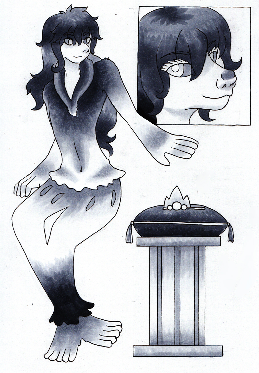 Same Day Sketch - Primarina TF for frickanon by Ichihara-chan