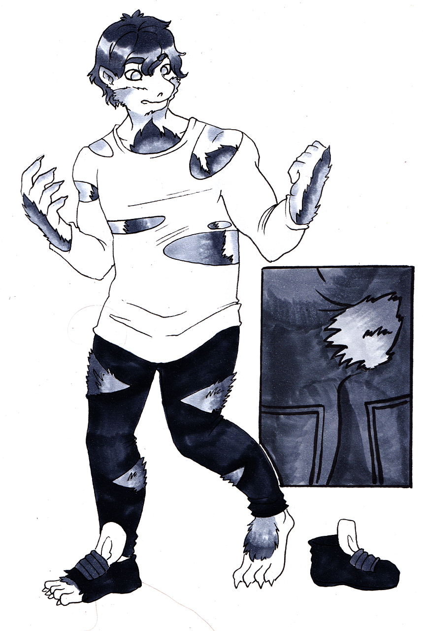 Same Day Sketch - Bear TF for Tian-Gou by Ichihara-chan