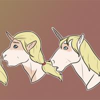 Woman to Unicorn TF comm by Lakhanto