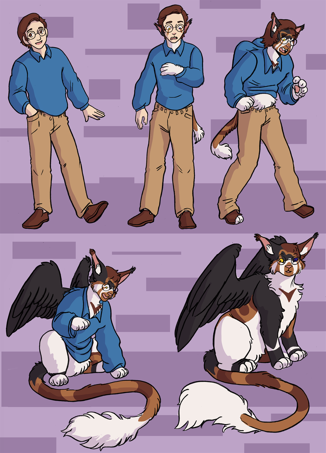 Winged Kitty by Mxmaramoose