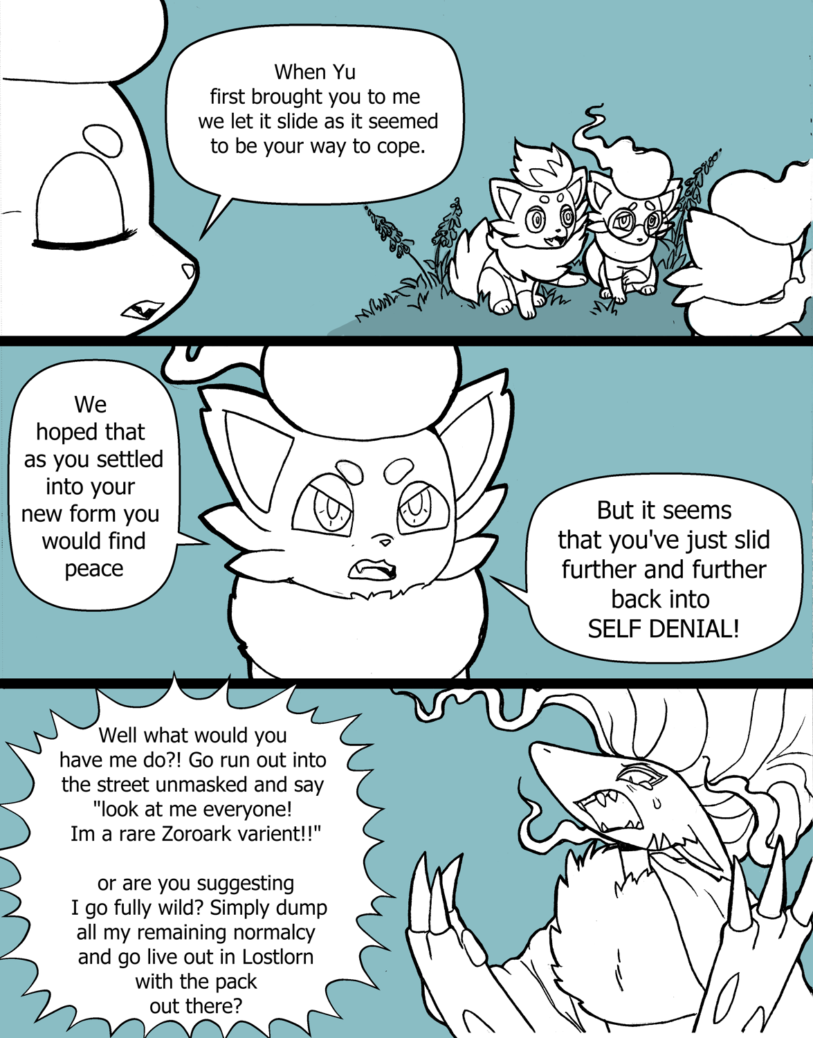 Keeping Up Appearances (Hisuian Zorua TF) by Mxmaramoose