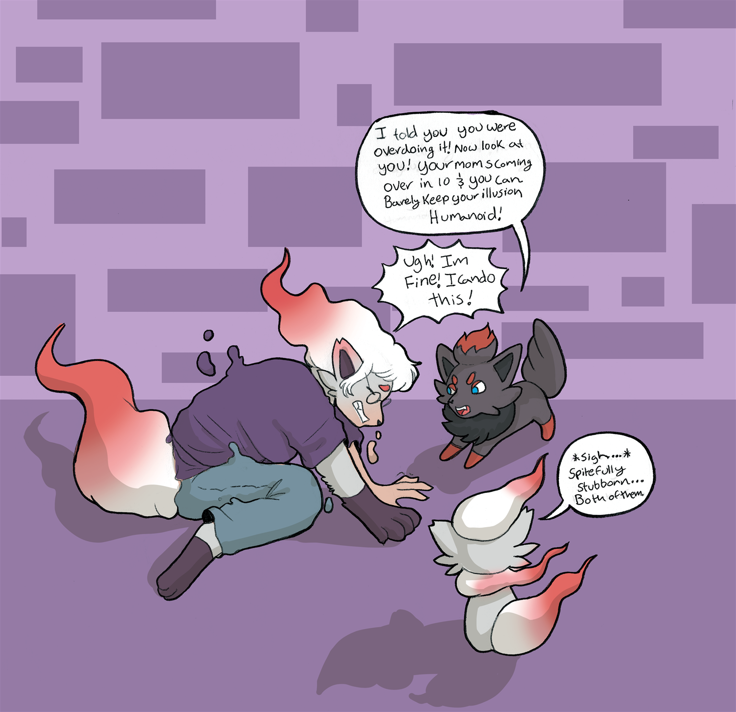 Keeping Up Appearances (Hisuian Zorua TF) by Mxmaramoose