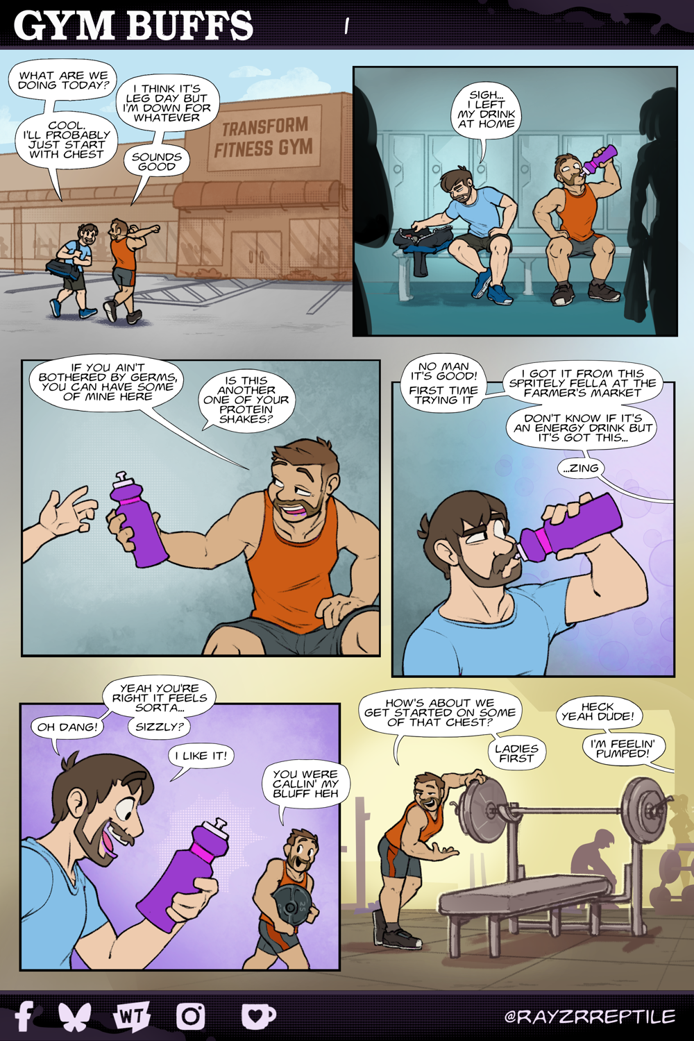 Gymbuffs Transformation Comic by Rayzr Reptile