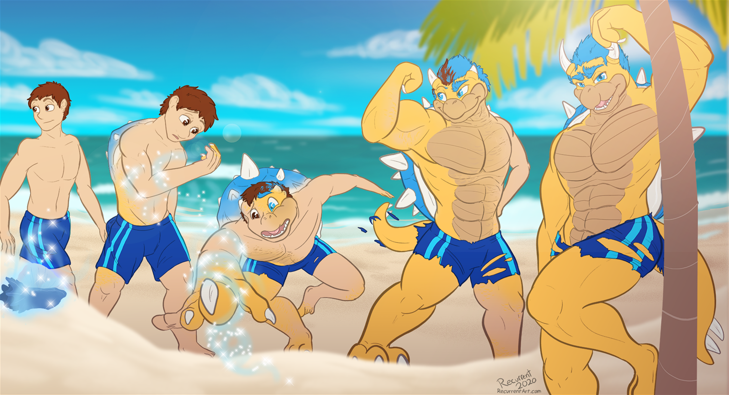 [t] Beach day for a Koopa by Recurrent