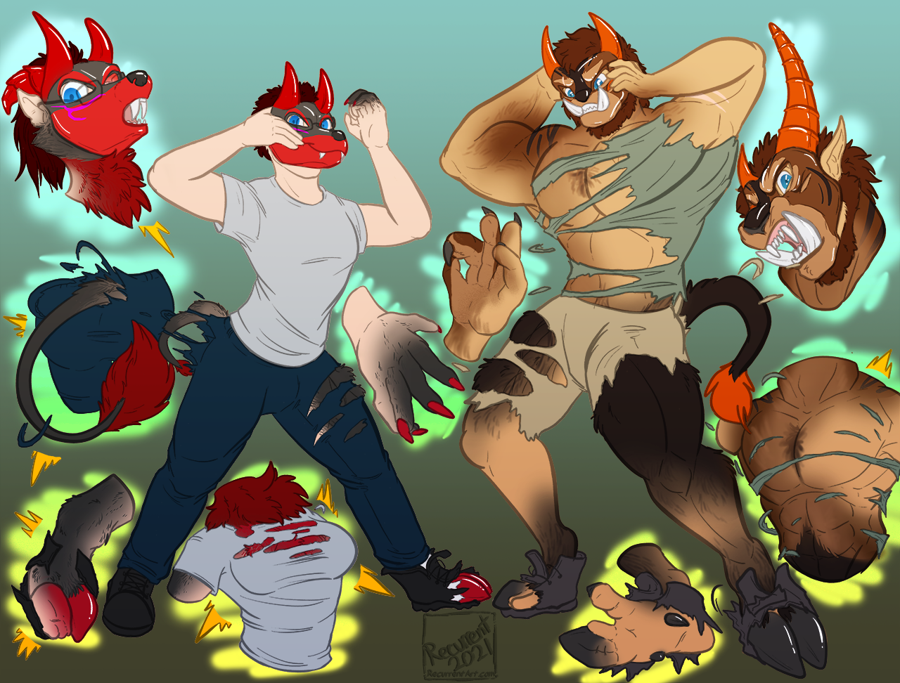 [p/t] Demon Masks by Recurrent
