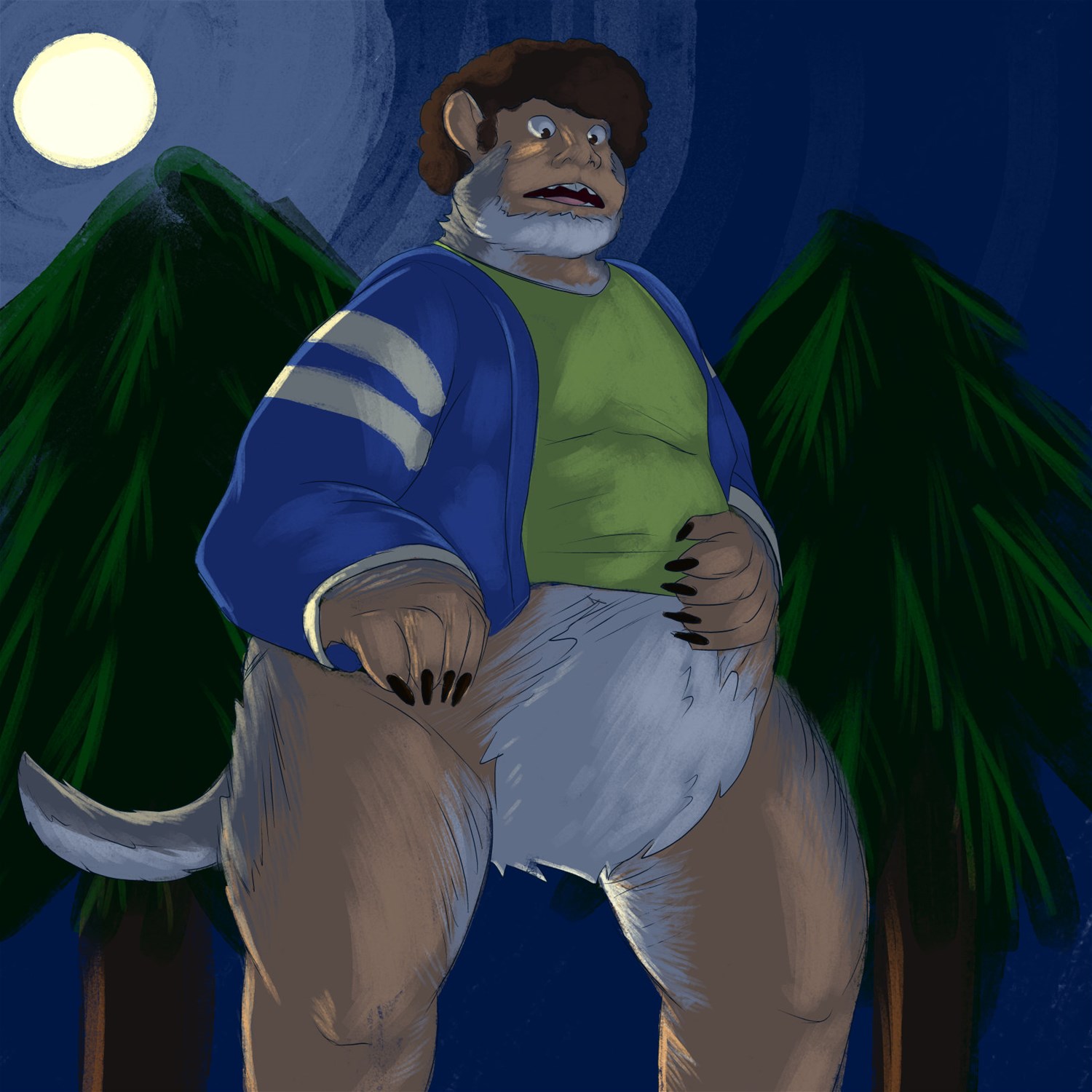 Moonlit Weresquirrel by THE COAST IS NEAR