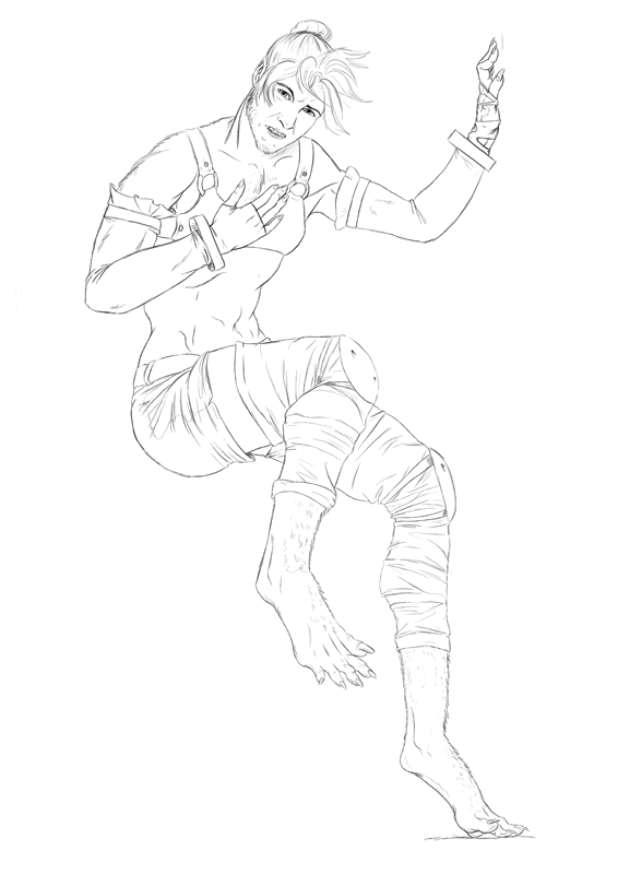 Bloody Roar sketches by Viergacht