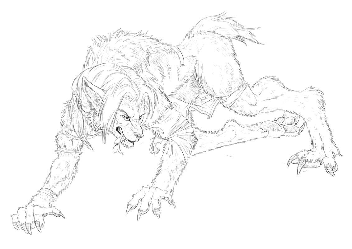 Bloody Roar sketches by Viergacht