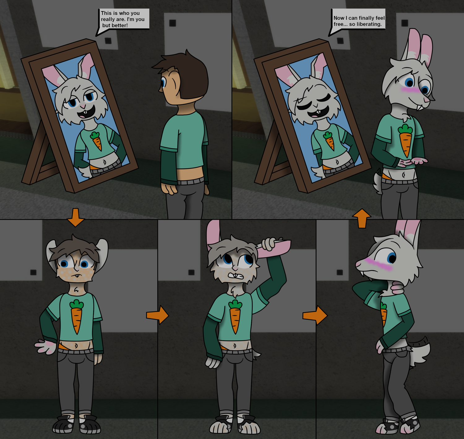 The Animal In The Mirror by Xxwillowkat